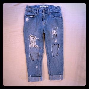 Lovers + Friends distressed denim